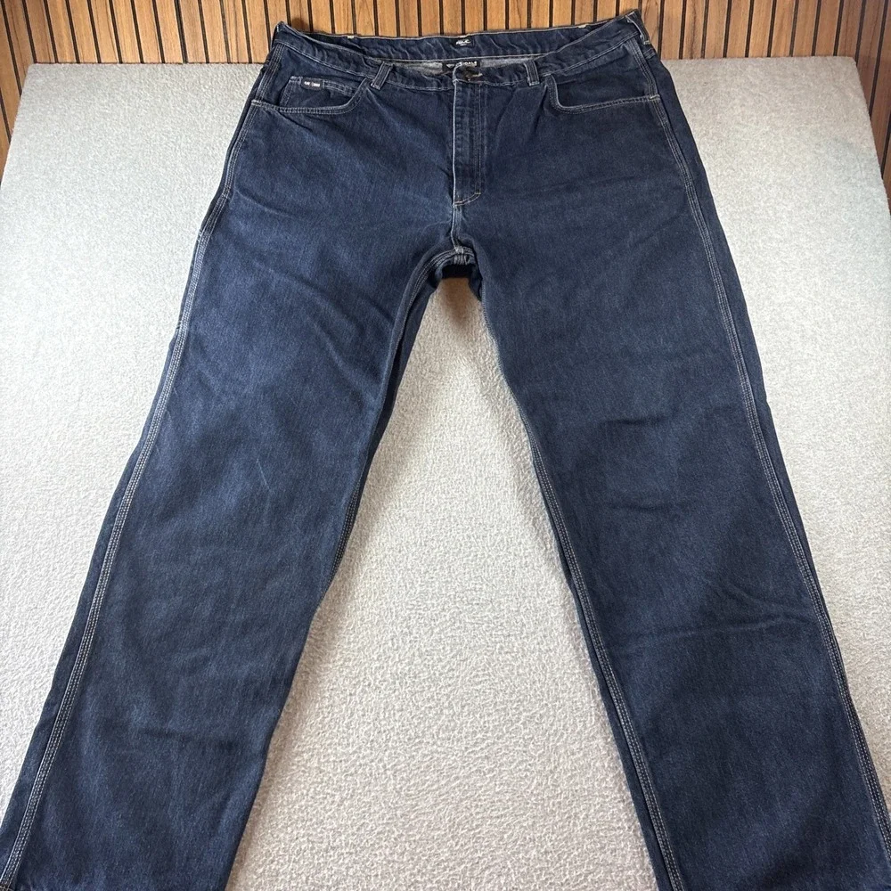 Tyndale FR Men's 42x34 Dark Wash Straight Leg AR/FR Work Construction Cat2